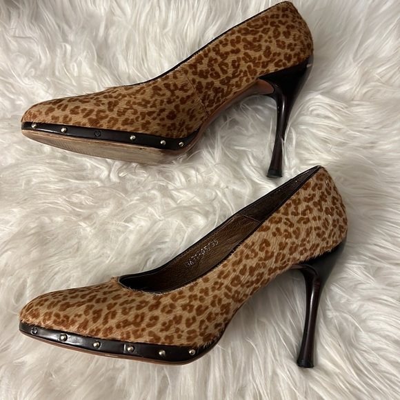 Gucci heels animal print / leopard print shoes Size 35 / US 5 - Picture 2 of 10